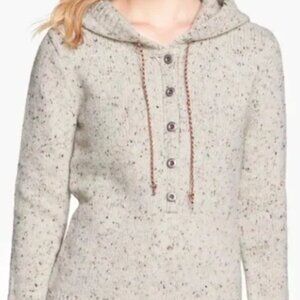 Patagonia Ranchito Hoody Woman's size Small Merino Wool Blend Color Raw Linen